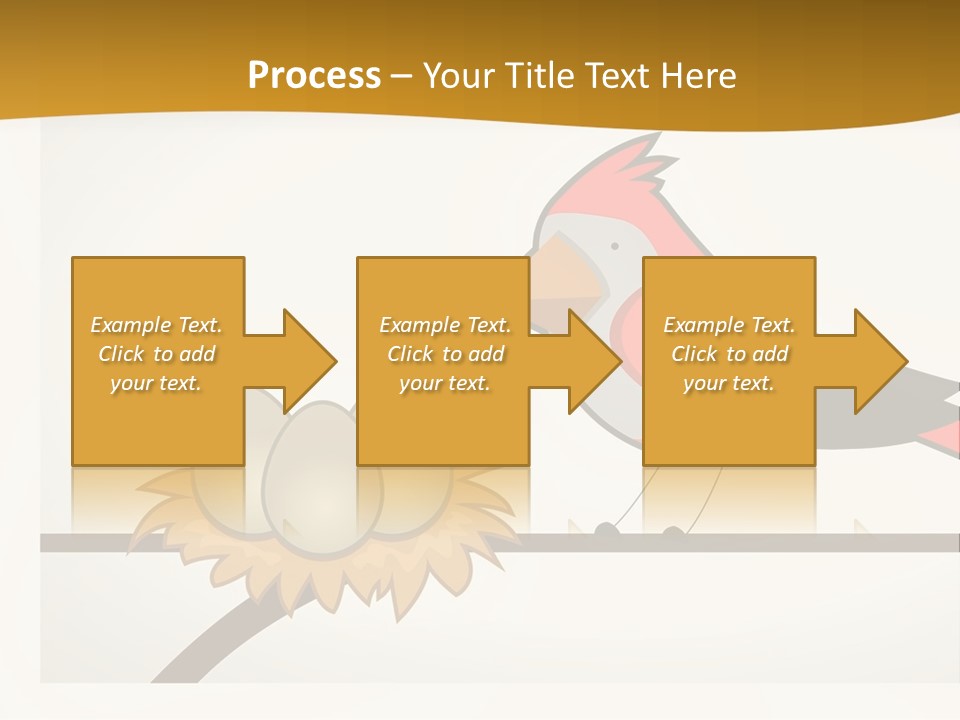 A Bird Sitting On Top Of A Bird Nest PowerPoint Template