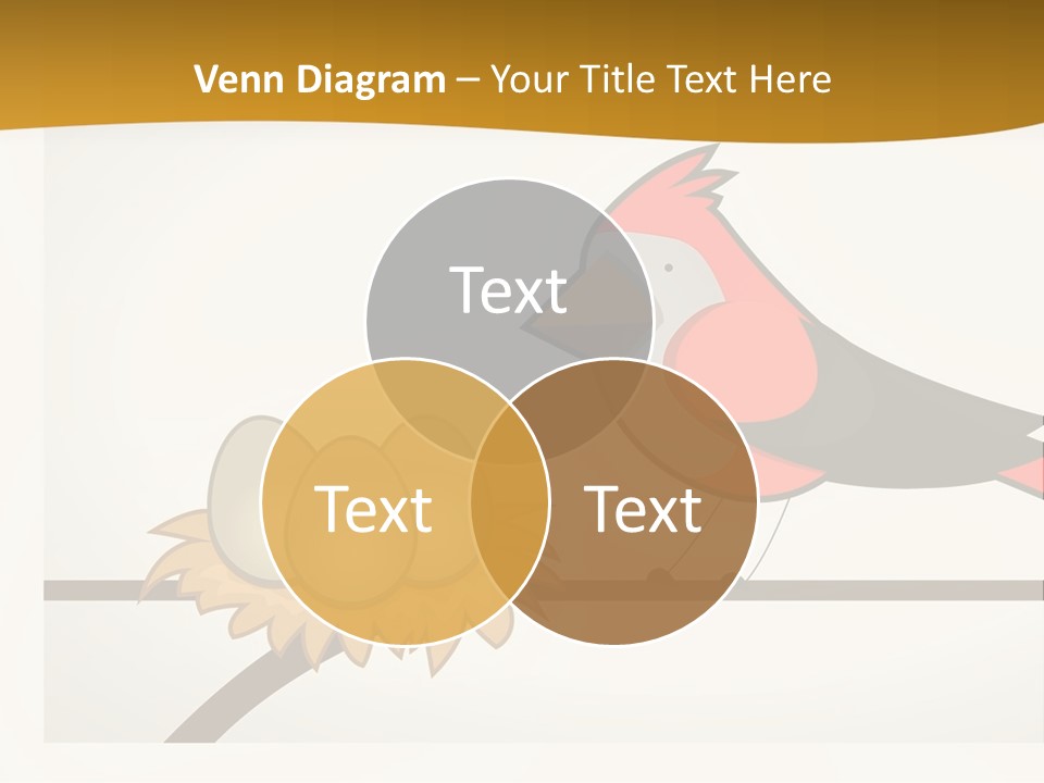 A Bird Sitting On Top Of A Bird Nest PowerPoint Template