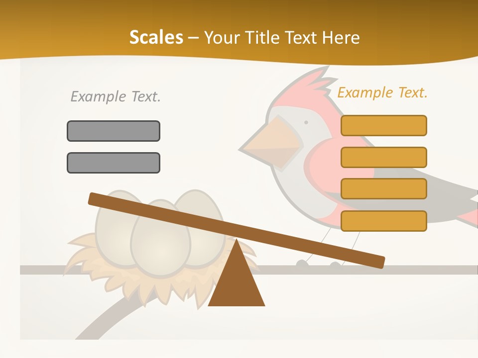 A Bird Sitting On Top Of A Bird Nest PowerPoint Template