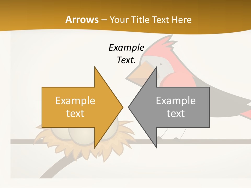 A Bird Sitting On Top Of A Bird Nest PowerPoint Template