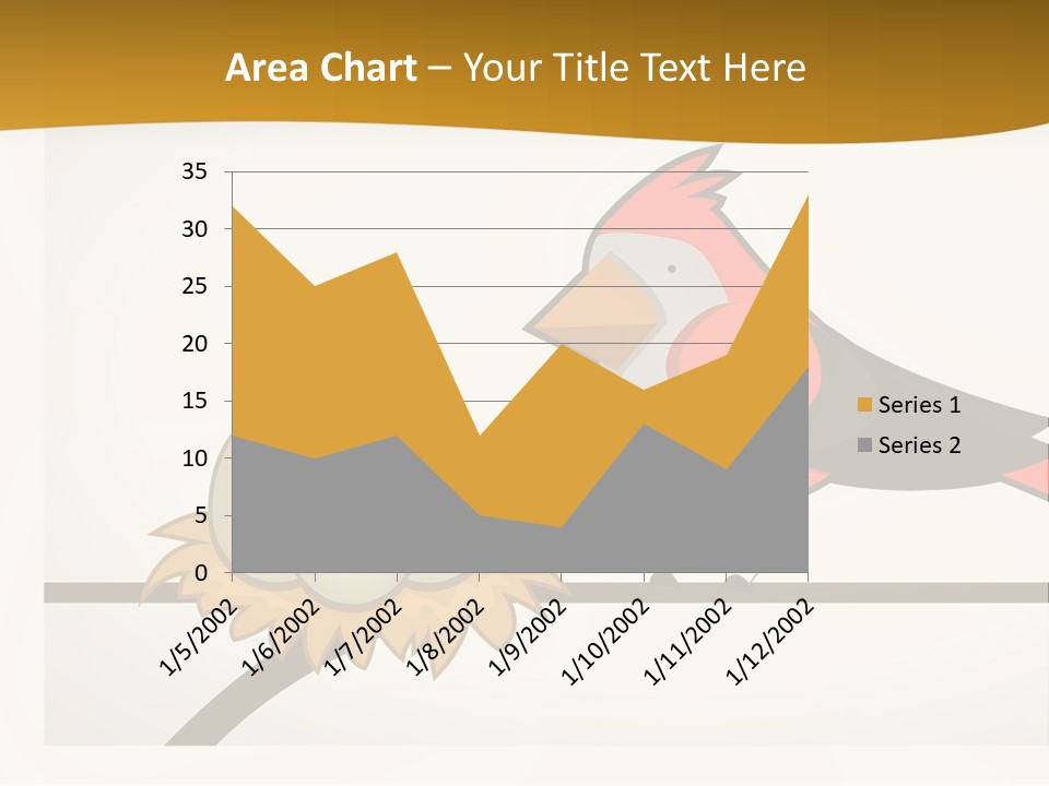 A Bird Sitting On Top Of A Bird Nest PowerPoint Template