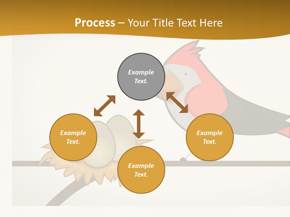 A Bird Sitting On Top Of A Bird Nest PowerPoint Template