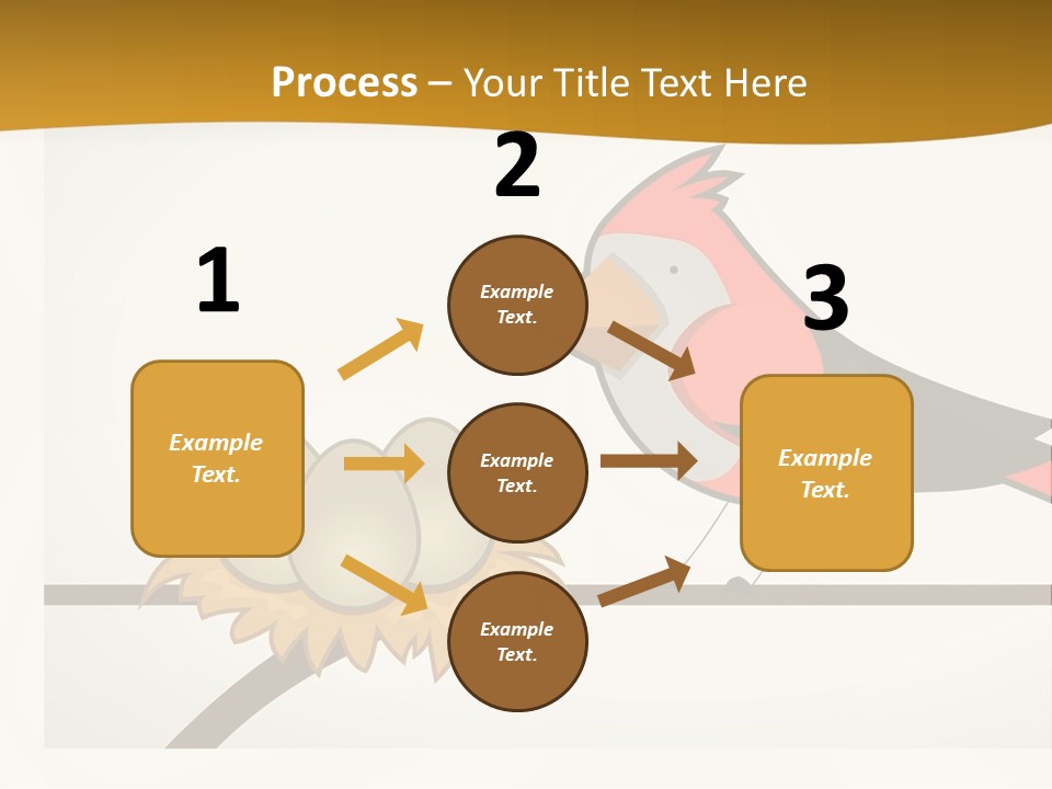 A Bird Sitting On Top Of A Bird Nest PowerPoint Template
