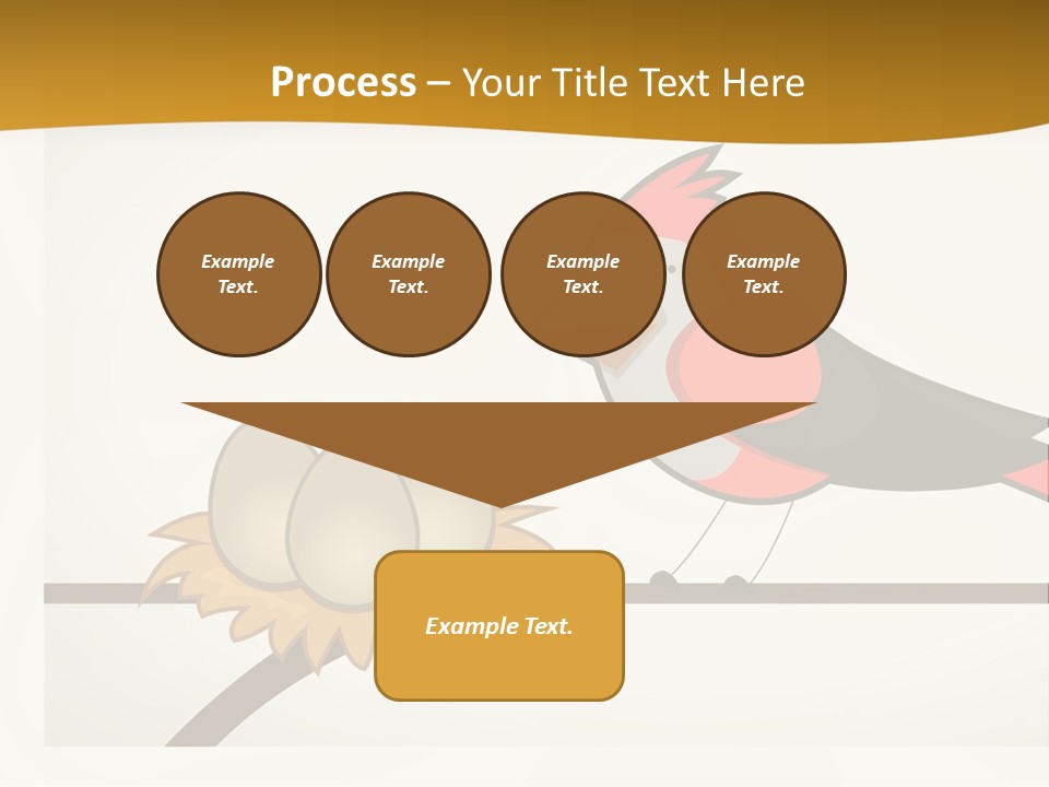 A Bird Sitting On Top Of A Bird Nest PowerPoint Template