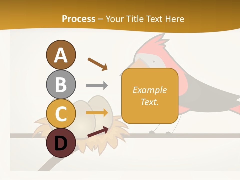 A Bird Sitting On Top Of A Bird Nest PowerPoint Template