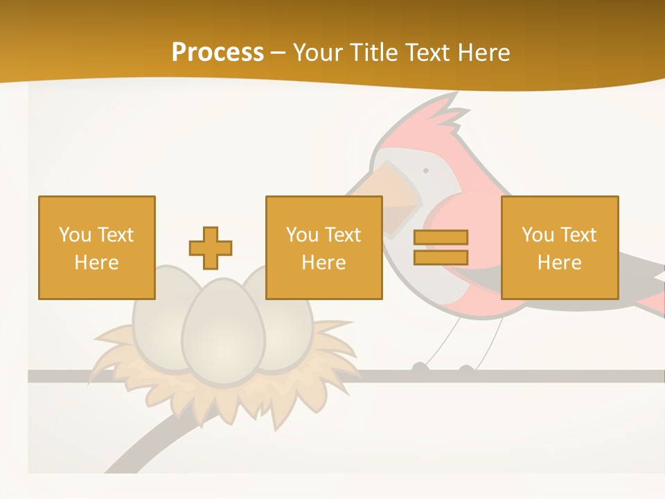 A Bird Sitting On Top Of A Bird Nest PowerPoint Template