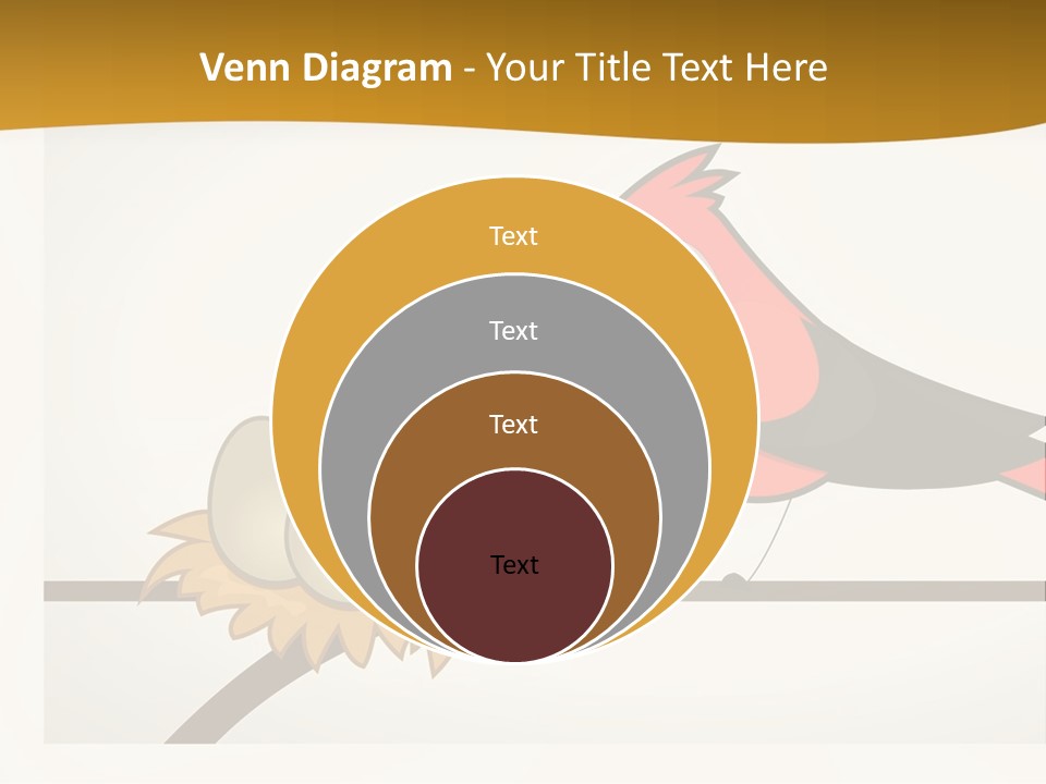 A Bird Sitting On Top Of A Bird Nest PowerPoint Template