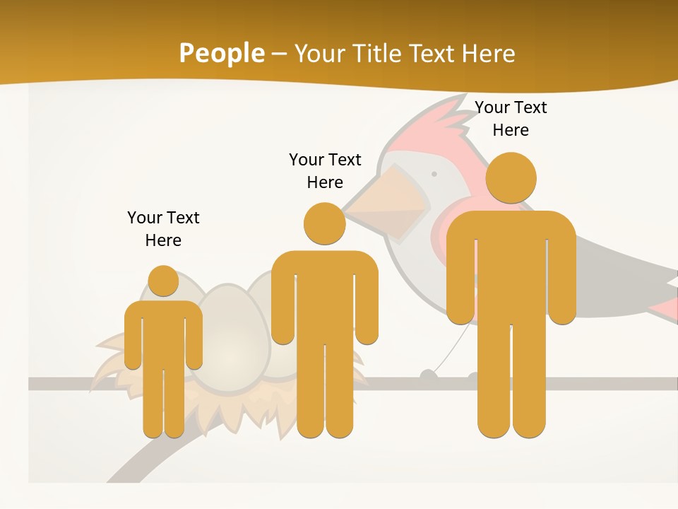 A Bird Sitting On Top Of A Bird Nest PowerPoint Template