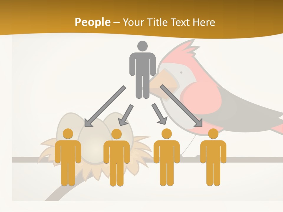 A Bird Sitting On Top Of A Bird Nest PowerPoint Template