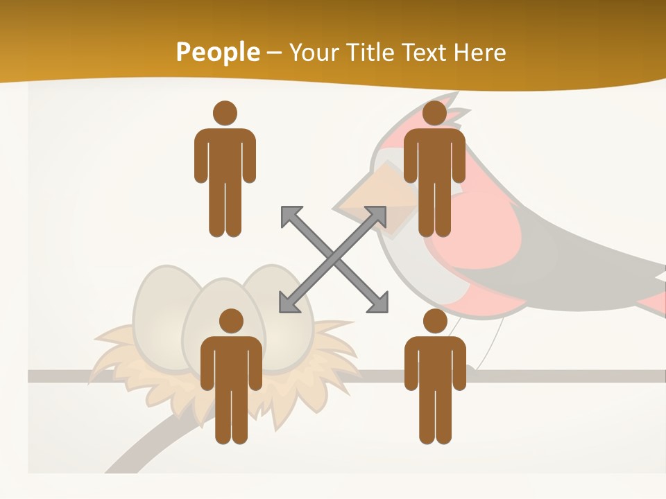 A Bird Sitting On Top Of A Bird Nest PowerPoint Template