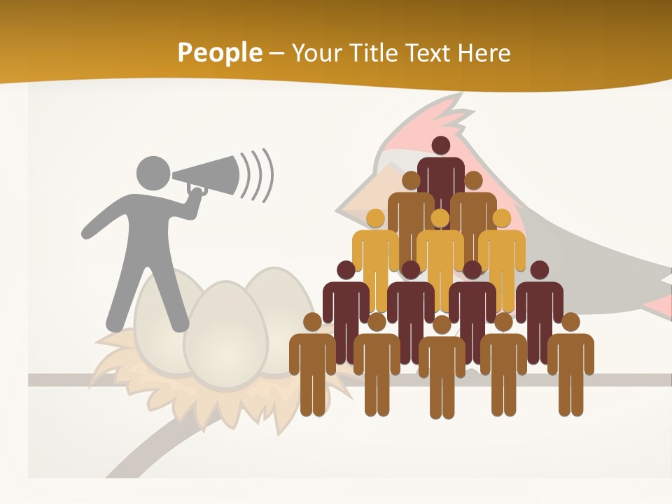 A Bird Sitting On Top Of A Bird Nest PowerPoint Template