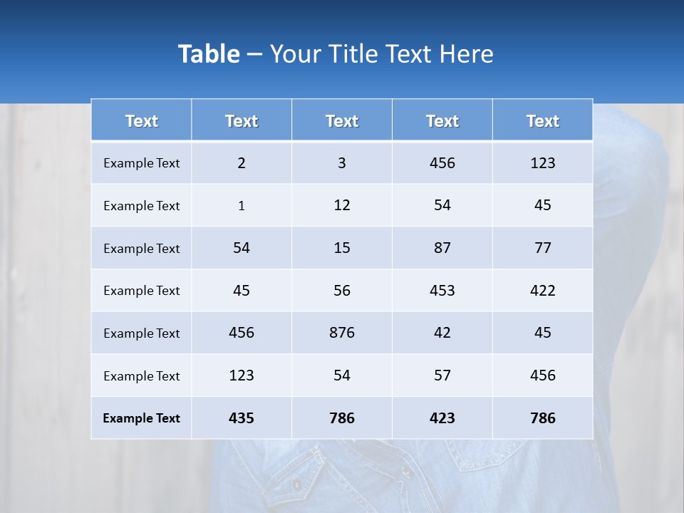 A Man Wearing Glasses And A Denim Shirt PowerPoint Template