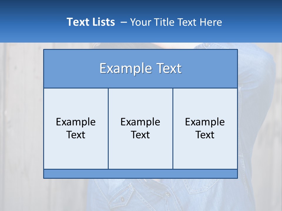A Man Wearing Glasses And A Denim Shirt PowerPoint Template