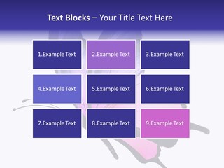 A Pink Butterfly With Purple Wings On A White Background PowerPoint Template