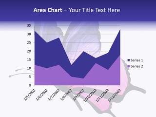 A Pink Butterfly With Purple Wings On A White Background PowerPoint Template