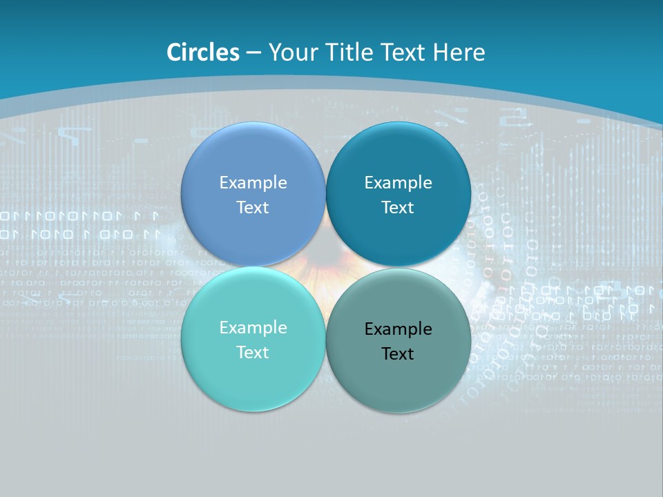 A Computer Eye With The Words Company Name On It PowerPoint Template