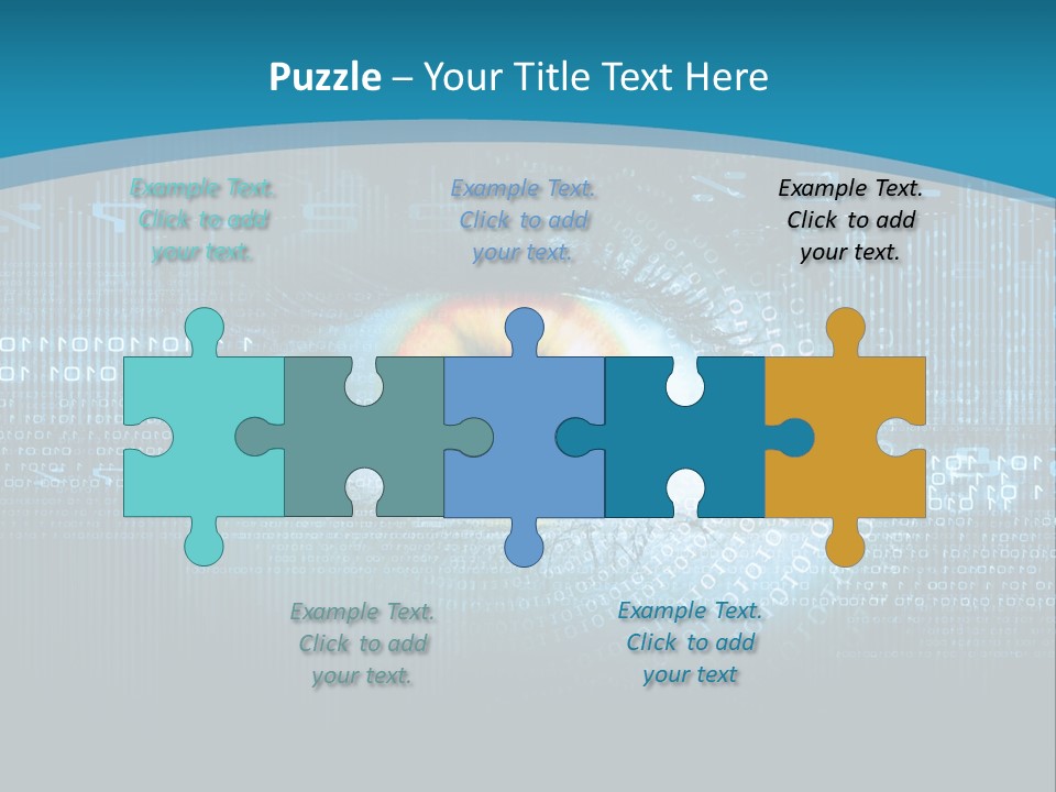 A Computer Eye With The Words Company Name On It PowerPoint Template