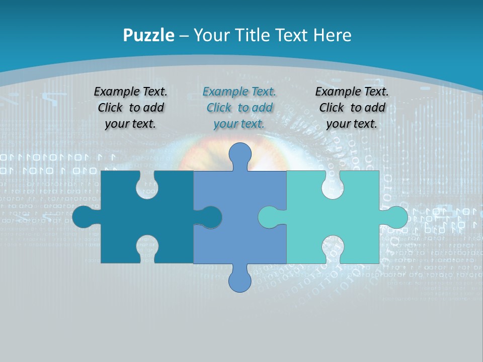 A Computer Eye With The Words Company Name On It PowerPoint Template