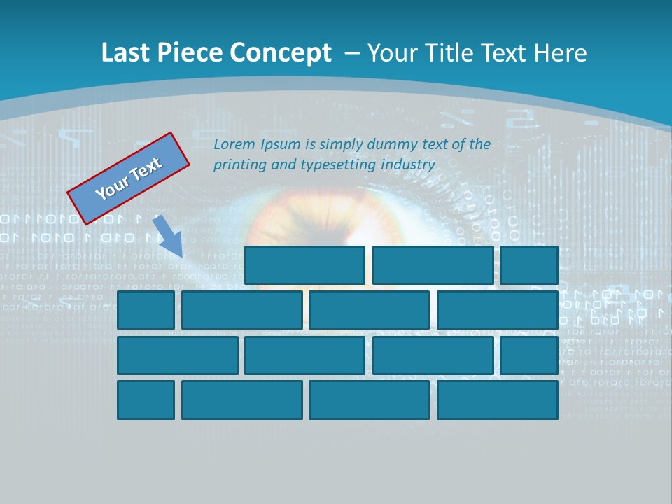 A Computer Eye With The Words Company Name On It PowerPoint Template