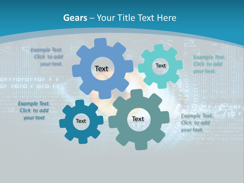 A Computer Eye With The Words Company Name On It PowerPoint Template