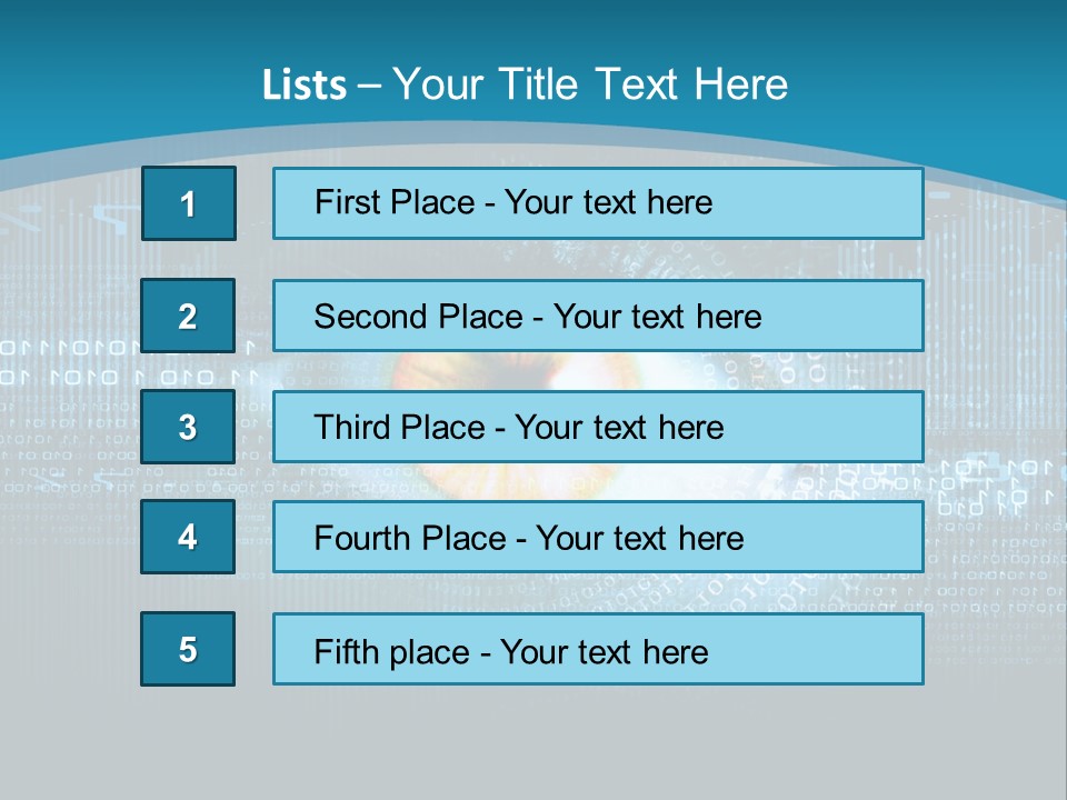 A Computer Eye With The Words Company Name On It PowerPoint Template