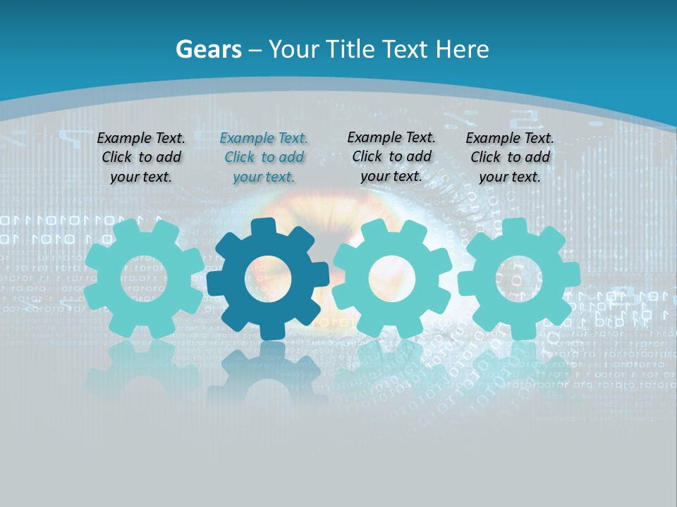 A Computer Eye With The Words Company Name On It PowerPoint Template