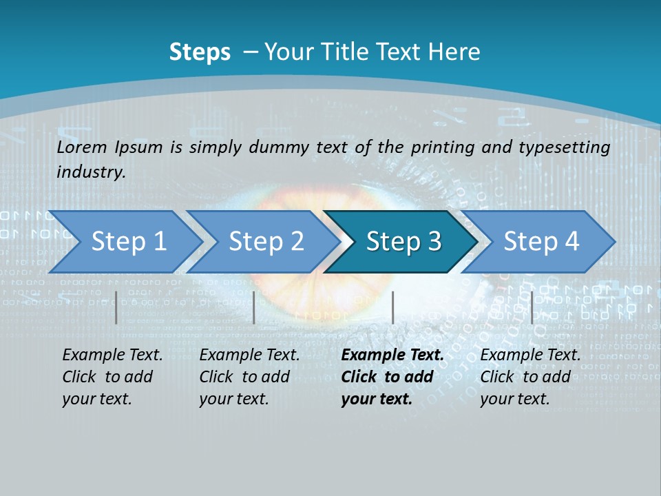 A Computer Eye With The Words Company Name On It PowerPoint Template