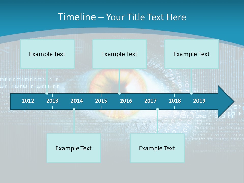 A Computer Eye With The Words Company Name On It PowerPoint Template
