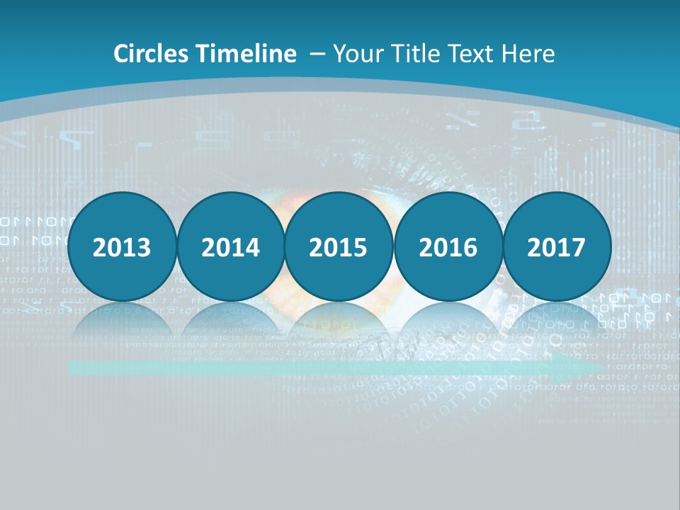 A Computer Eye With The Words Company Name On It PowerPoint Template