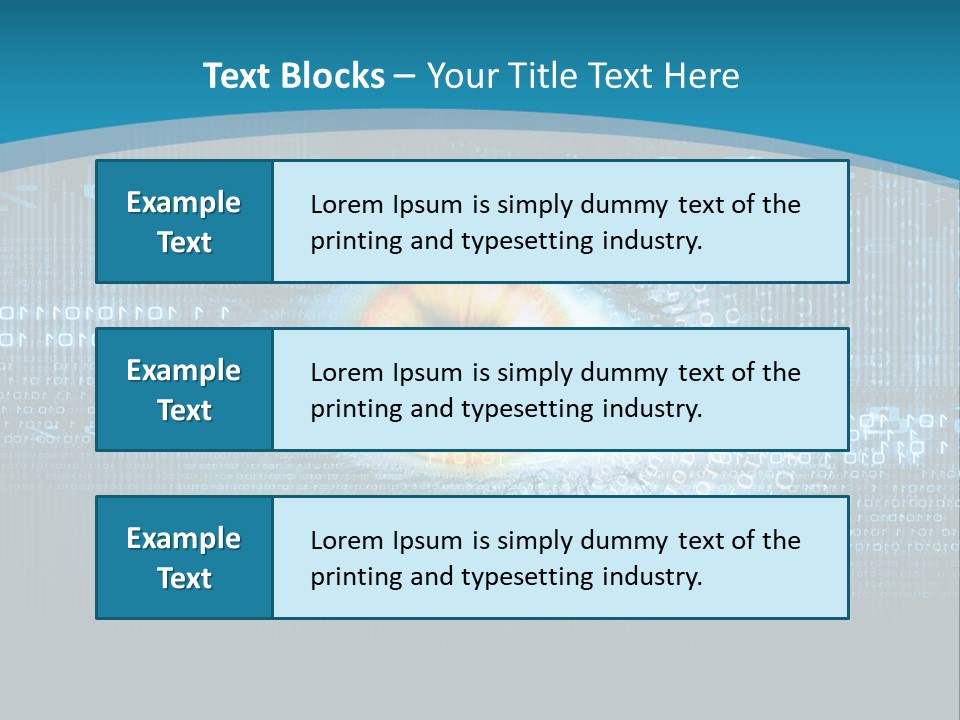 A Computer Eye With The Words Company Name On It PowerPoint Template