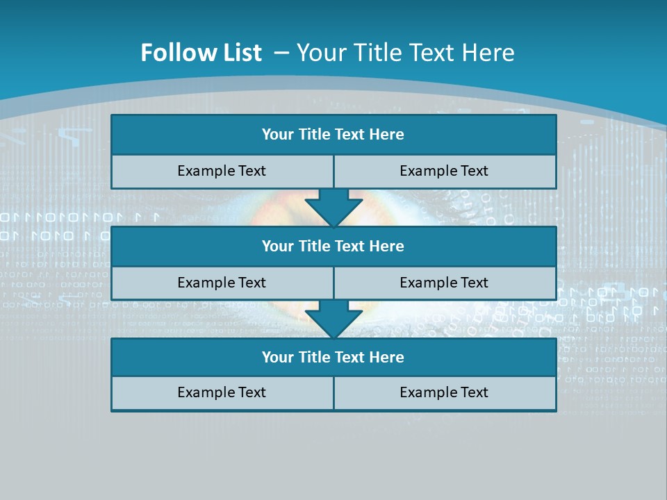A Computer Eye With The Words Company Name On It PowerPoint Template