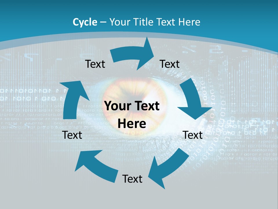 A Computer Eye With The Words Company Name On It PowerPoint Template