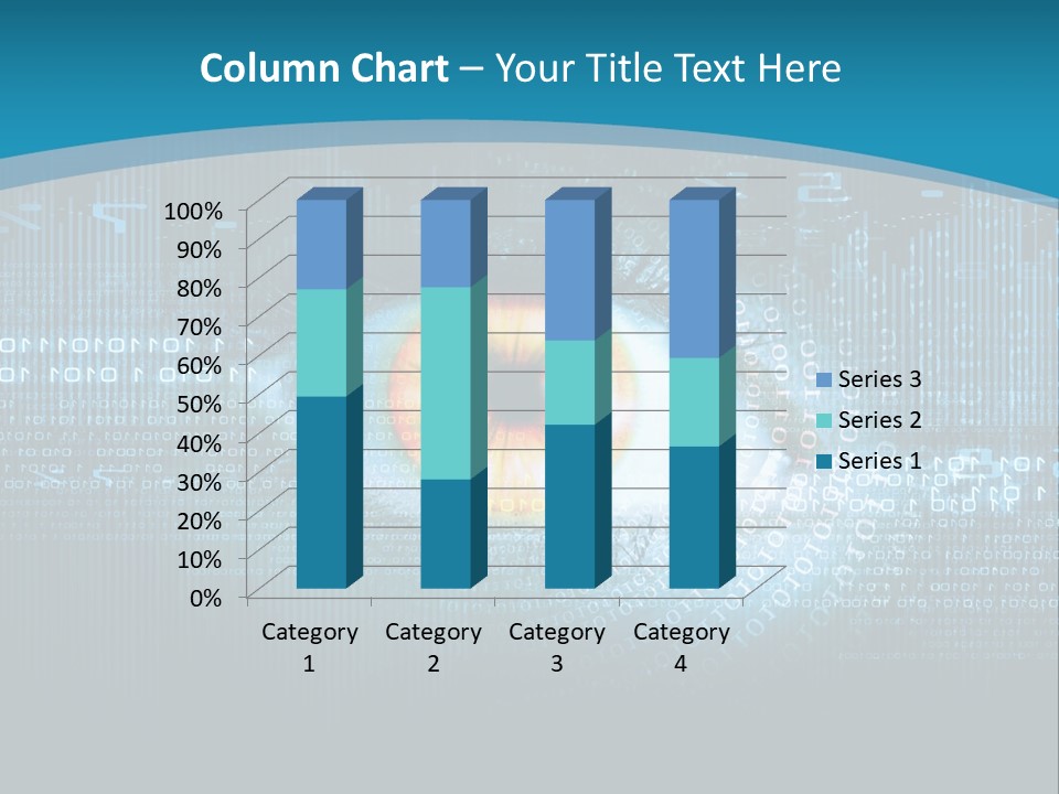 A Computer Eye With The Words Company Name On It PowerPoint Template