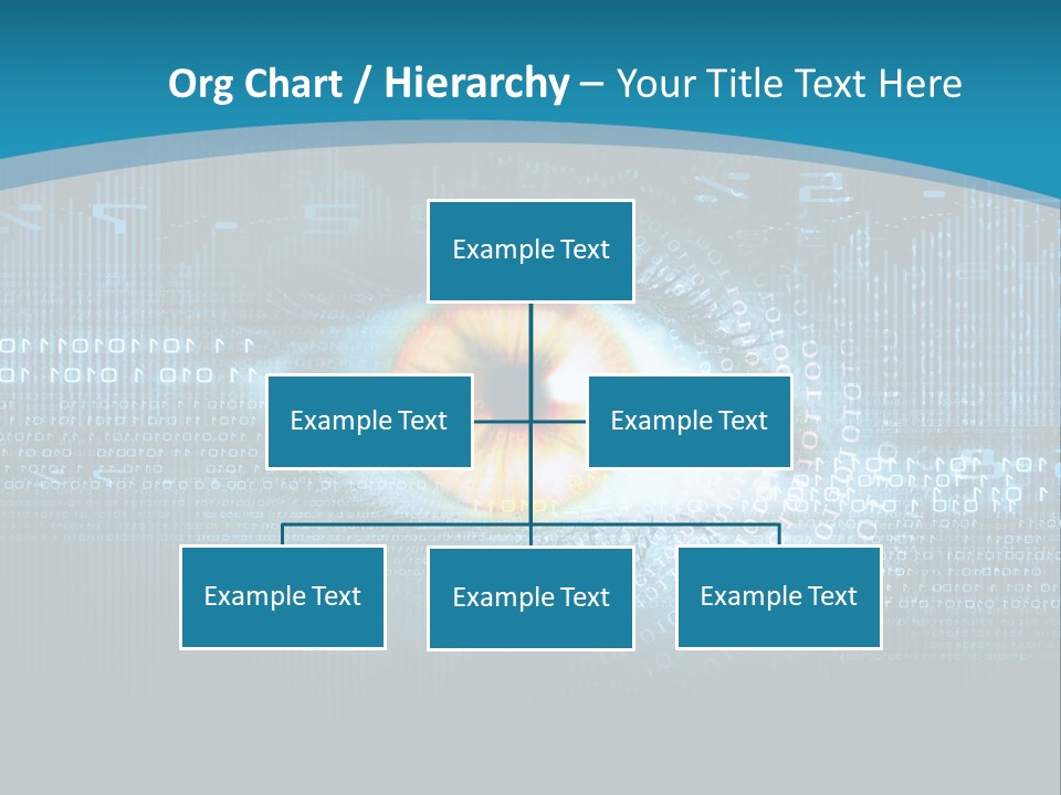 A Computer Eye With The Words Company Name On It PowerPoint Template