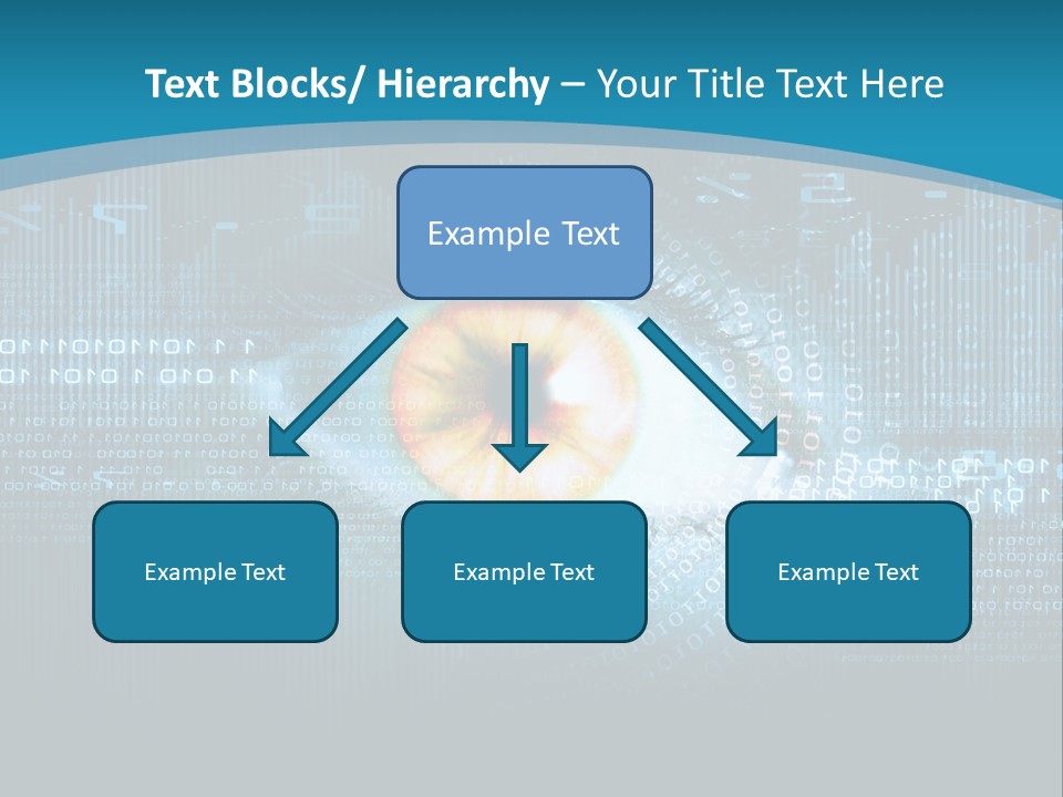 A Computer Eye With The Words Company Name On It PowerPoint Template