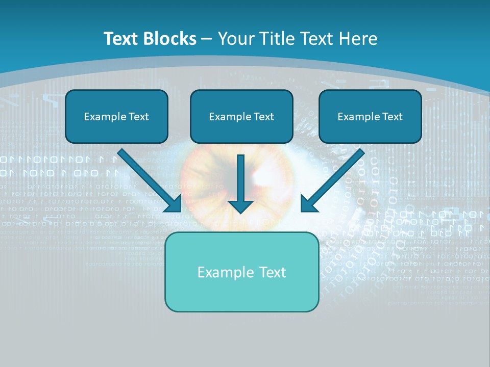 A Computer Eye With The Words Company Name On It PowerPoint Template