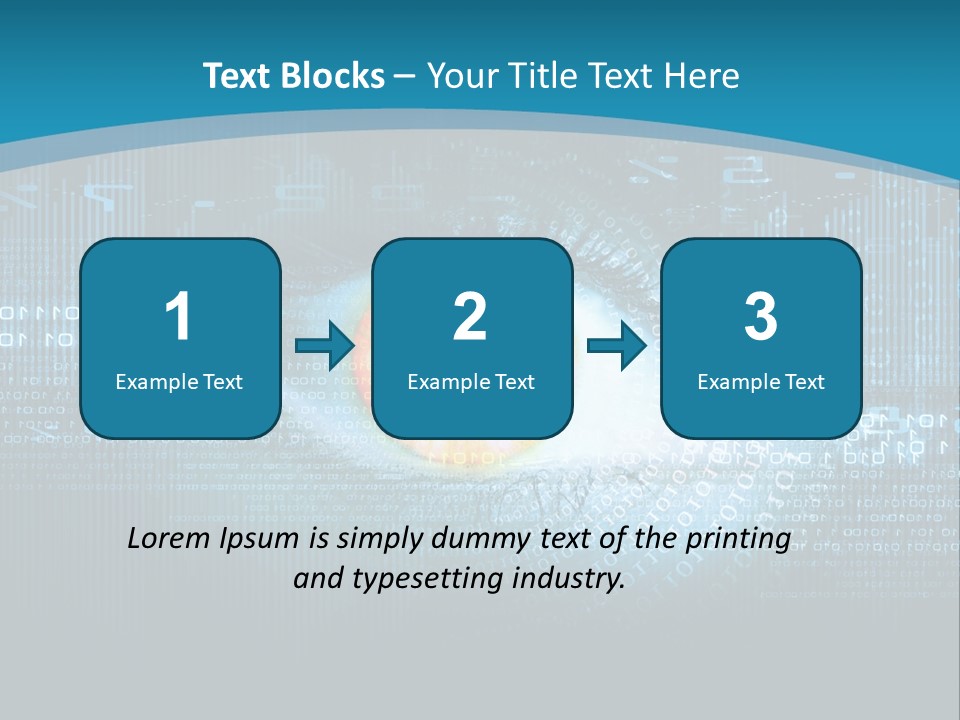 A Computer Eye With The Words Company Name On It PowerPoint Template