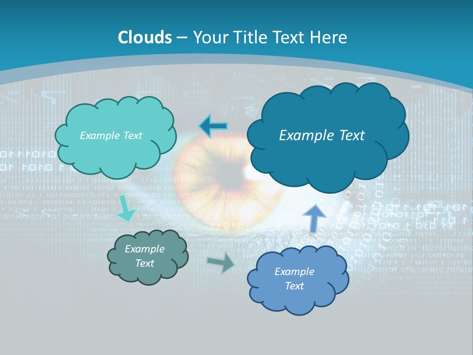 A Computer Eye With The Words Company Name On It PowerPoint Template