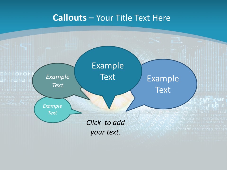 A Computer Eye With The Words Company Name On It PowerPoint Template