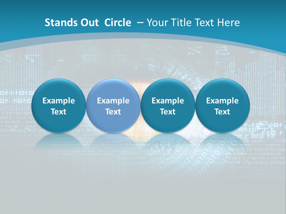 A Computer Eye With The Words Company Name On It PowerPoint Template