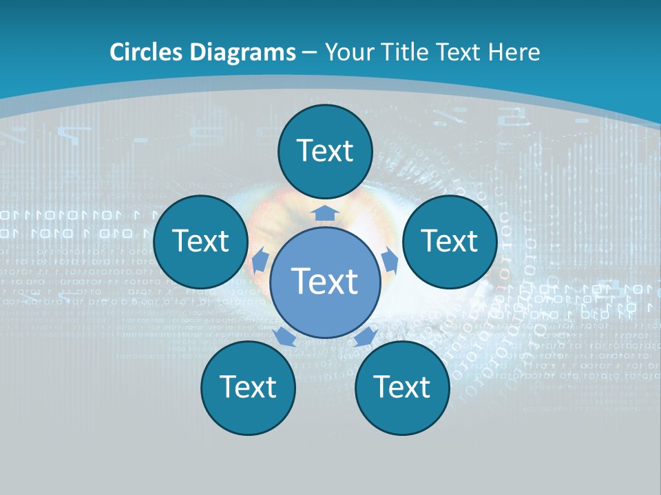 A Computer Eye With The Words Company Name On It PowerPoint Template