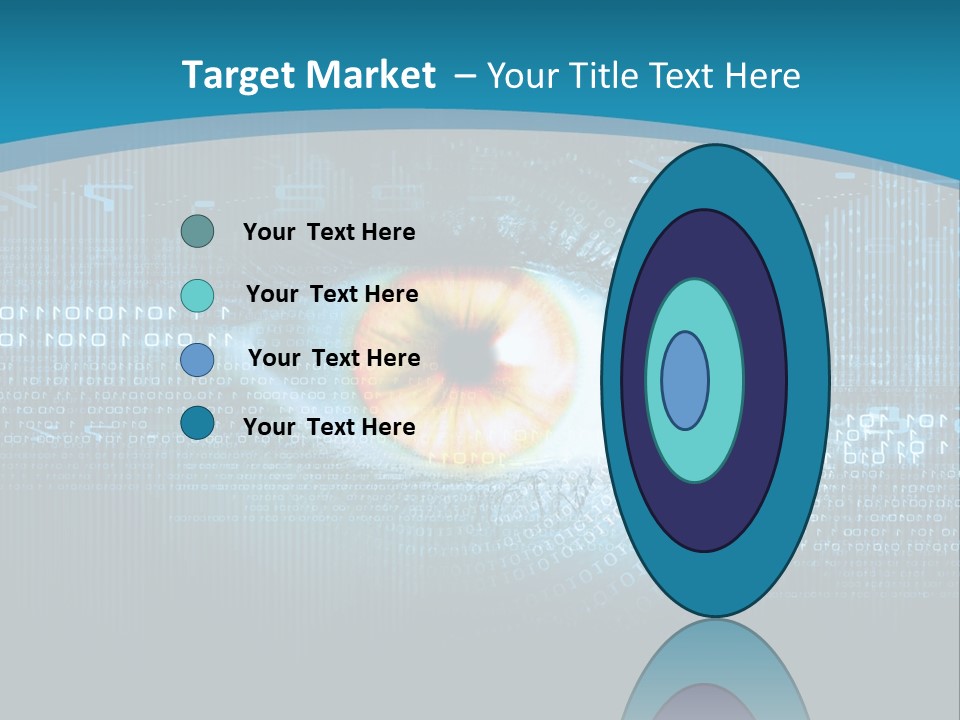 A Computer Eye With The Words Company Name On It PowerPoint Template