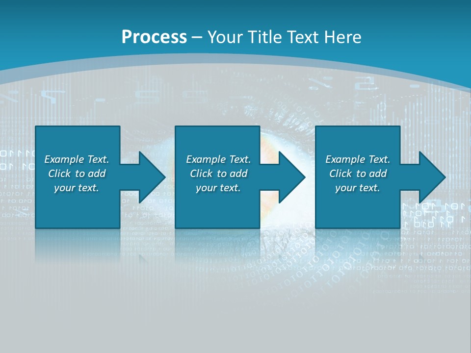 A Computer Eye With The Words Company Name On It PowerPoint Template