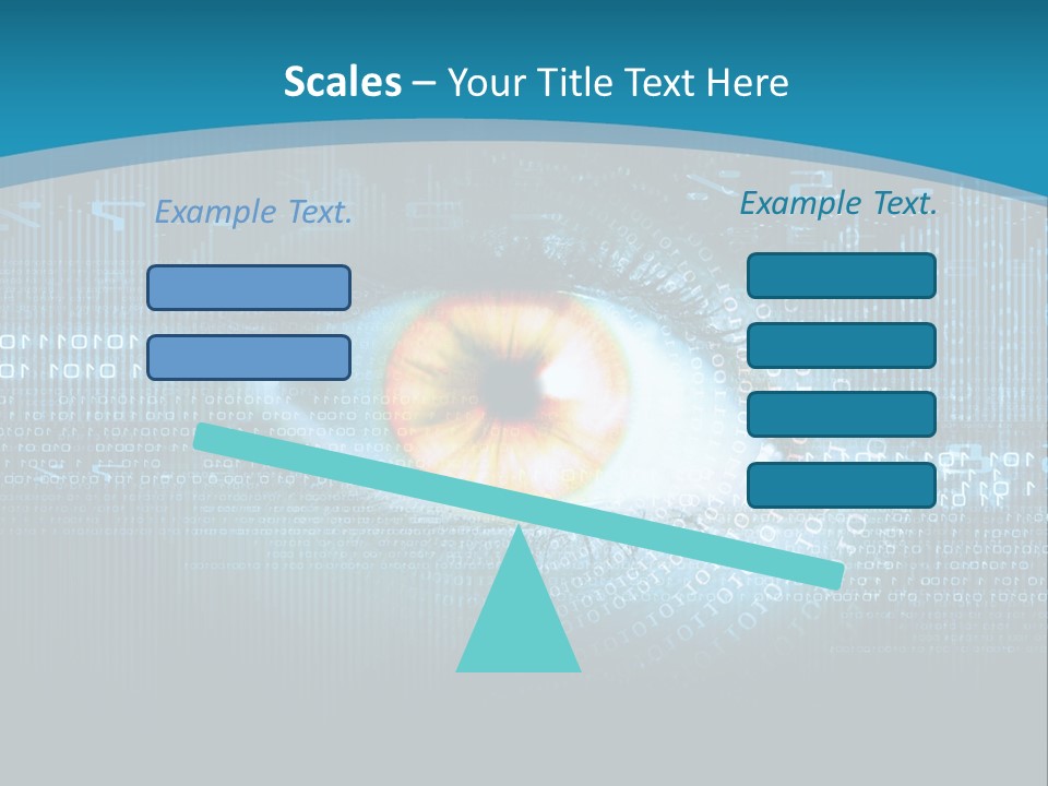 A Computer Eye With The Words Company Name On It PowerPoint Template
