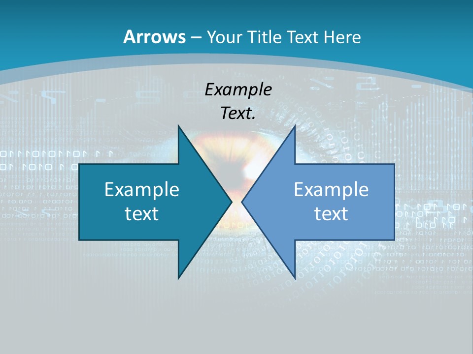 A Computer Eye With The Words Company Name On It PowerPoint Template