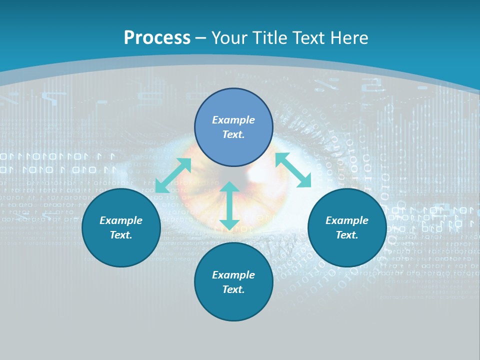 A Computer Eye With The Words Company Name On It PowerPoint Template