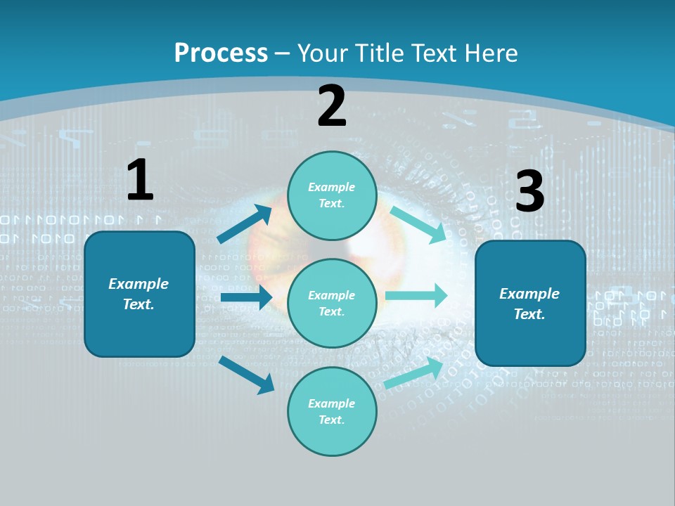 A Computer Eye With The Words Company Name On It PowerPoint Template
