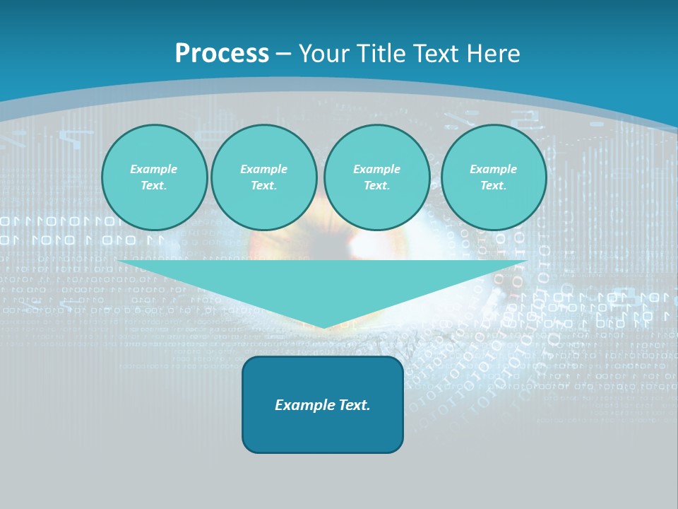 A Computer Eye With The Words Company Name On It PowerPoint Template