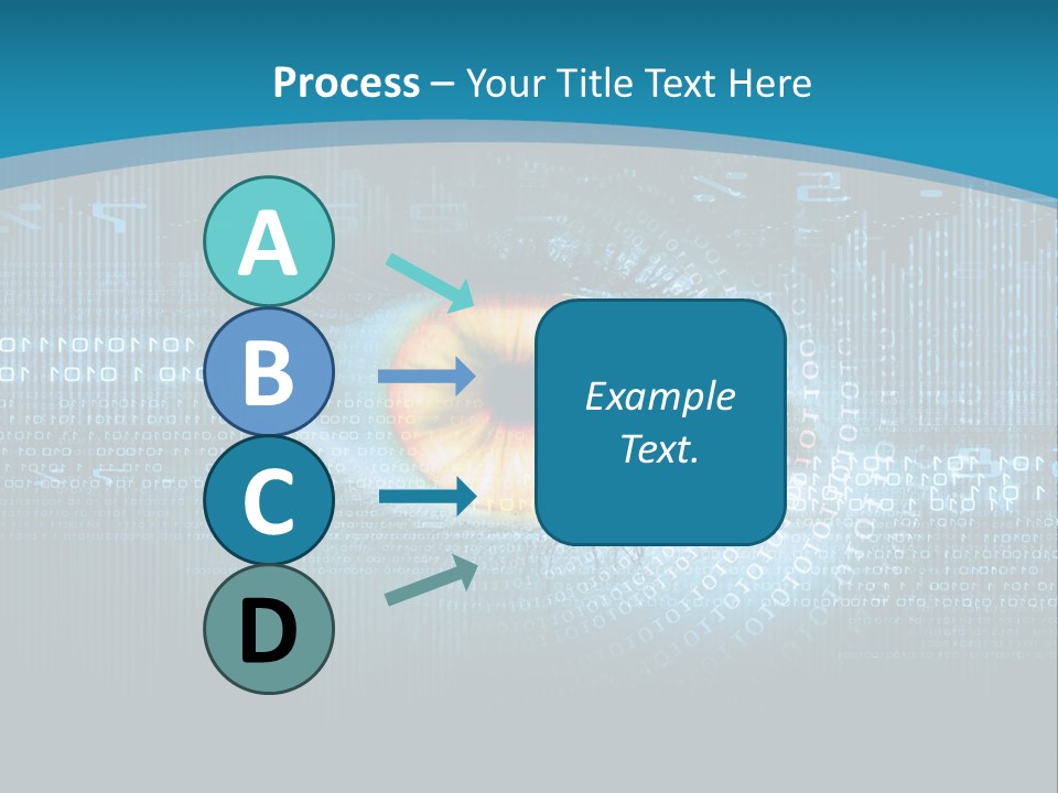 A Computer Eye With The Words Company Name On It PowerPoint Template