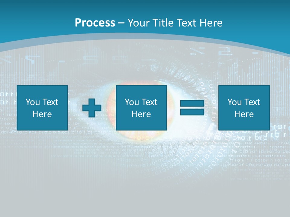 A Computer Eye With The Words Company Name On It PowerPoint Template